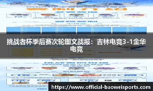 挑战者杯季后赛次轮图文战报：吉林电竞3-1金华电竞